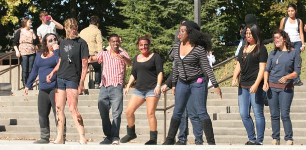 ASG performs Thriller dance to promote Halloween on campus