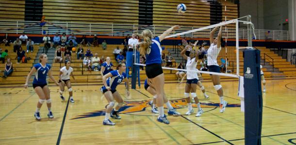 Volleyball team comes up short on fan appreciation night