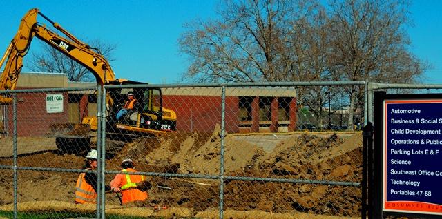 Location of new Winn Center, formerly where an ornamental pear orchard used to grow.