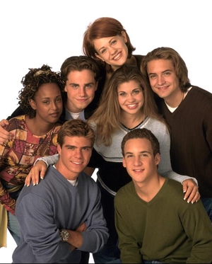 The original cast of the show Boy Meets World in its later seasons. So far only Danielle Fischel (Topenga) and Ben Savage (Corey) are slated to return for the spin-off series. 