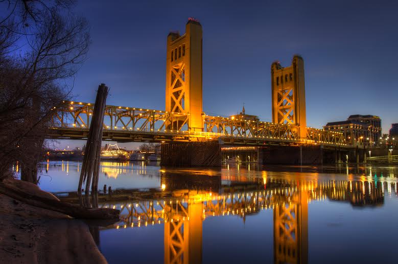 Sacramento's Tower Bridge represents a gateway into the heart of the city.