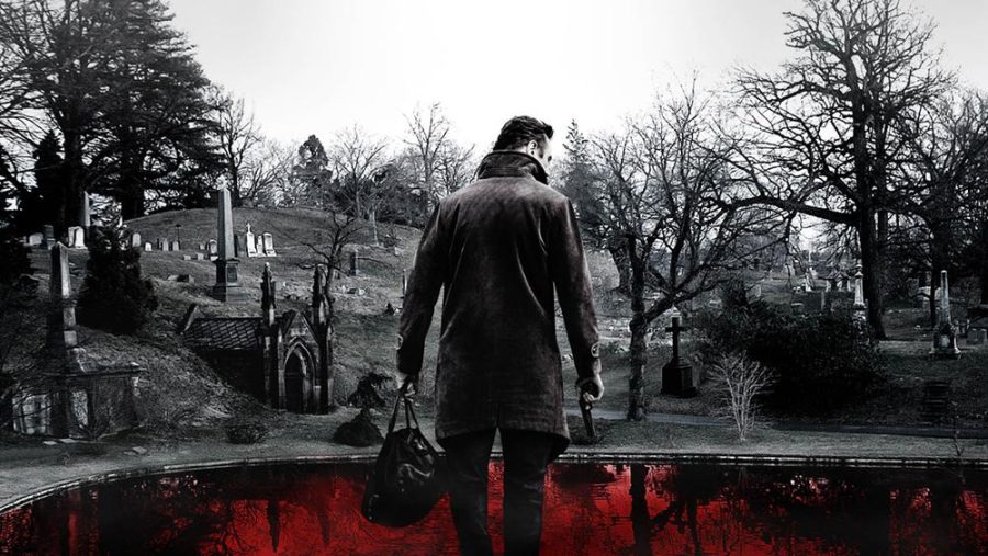 Promotional image created for Liam Neeson's newest film "Walk Among the Tombstones," based upon a novel of the same name, in theaters now. 