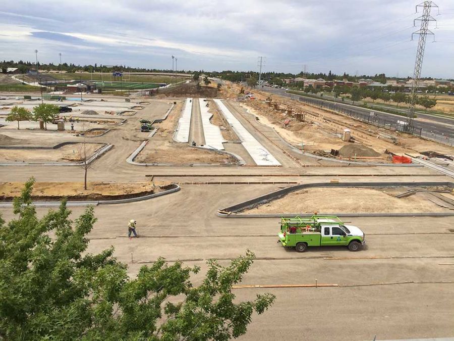 Construction of the Blue Line Light Rail at Cosumnes River College intensified this summer as the entire Bruceville side of campus was shut down. The closure of the entrance and the parking lot were just another set of inconveniences, since construction began in 2011, that will benefit the campus and student body in the end.