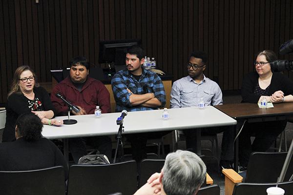 Cosumnes River College Radio, Television and Film alumni held a panel alongside RTVF Professor Lauren Wagner to discuss career possibilities in the field with current students on March 23.