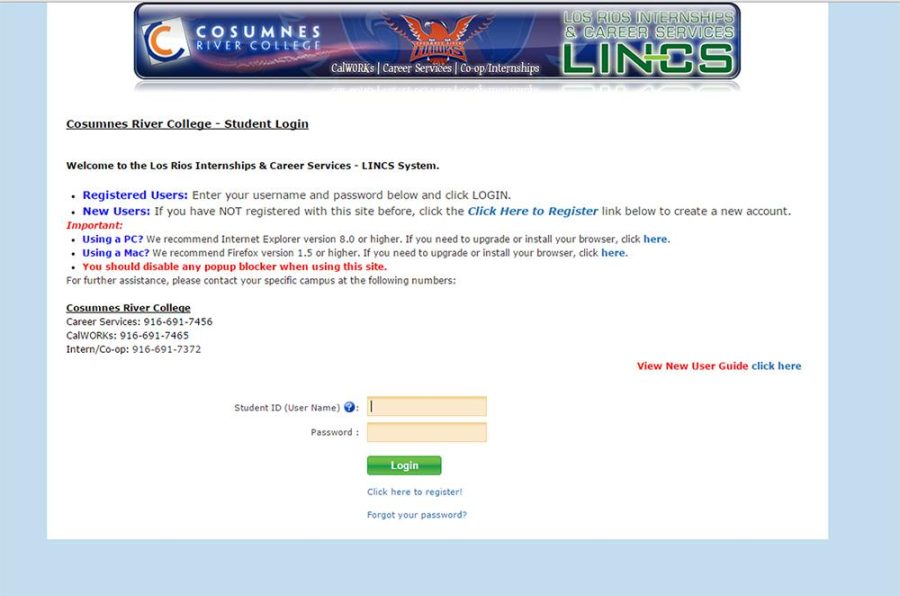 The+Los+Rios+Internships+%26+Career+Services%2C+otherwise+known+as+LINCS%2C+is+a+website+that+students+can+use+to+find+internships+with+the+help+of+the+Career+Center%2C+CalWORKS%2C+and+Co-op+Work+Experience+and+Internship+Programs.+This+service+is+available+to+current+and+former+students+as+well+as+members+of+the+local+community+of+each+of+the+four+Los+Rios+colleges.+