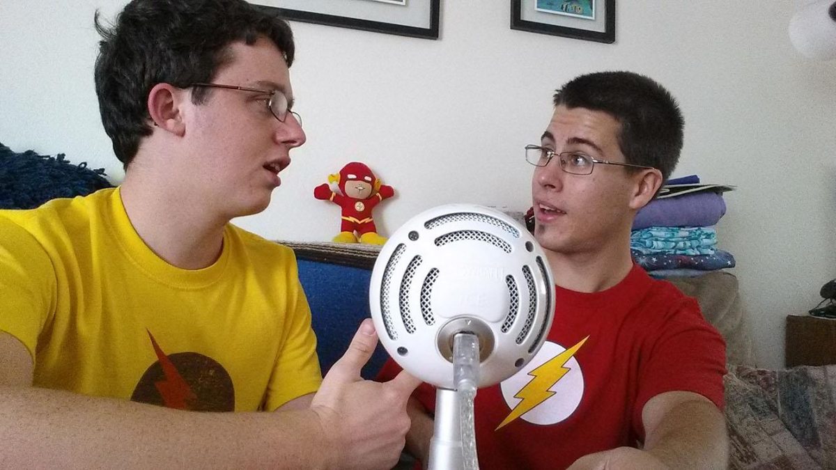 Philip Maynard and Anthony Hernandez during the SpeedForce podcast