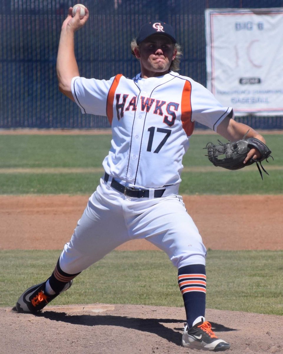 P Matt Satfford threw three shutout innings in the Hawks win over Santa Rosa