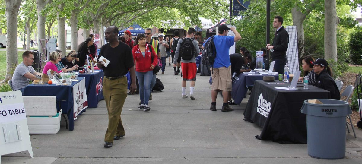 Plenty+of+vendors+were+out+offering+opportunities+to+students+on+April+27.++This+was+the+largest+career+fair+the+campus+has+put+on+since+the+start+of+the+program.