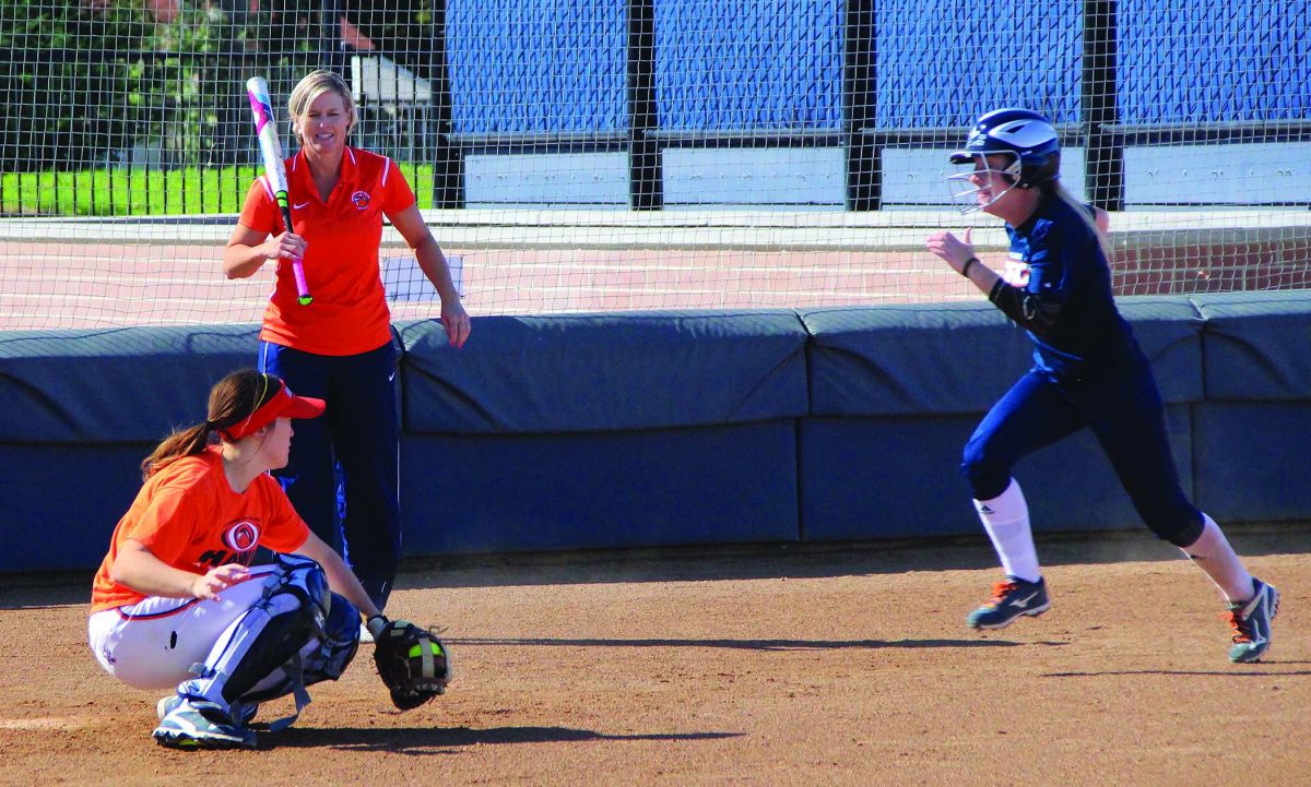 Softball team develops rapport, skill in fall camp