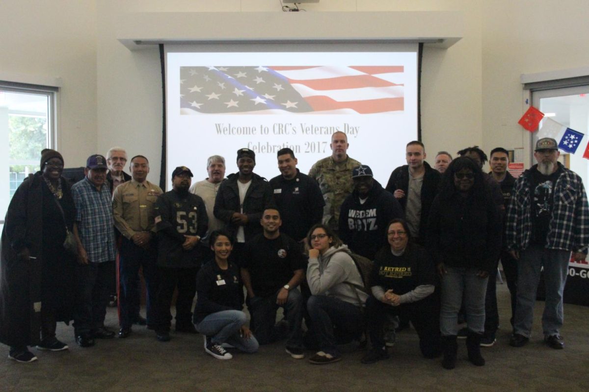 Veterans attend event hosted by The Veteran's Resource Center in honor of them. 
