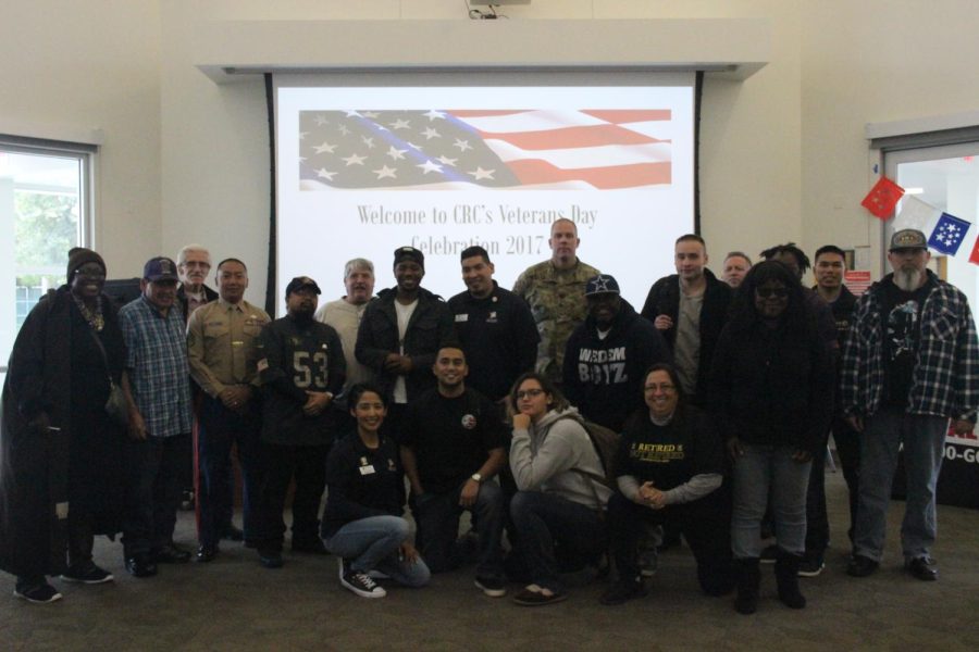 Veterans attend event hosted by The Veterans Resource Center in honor of them. 