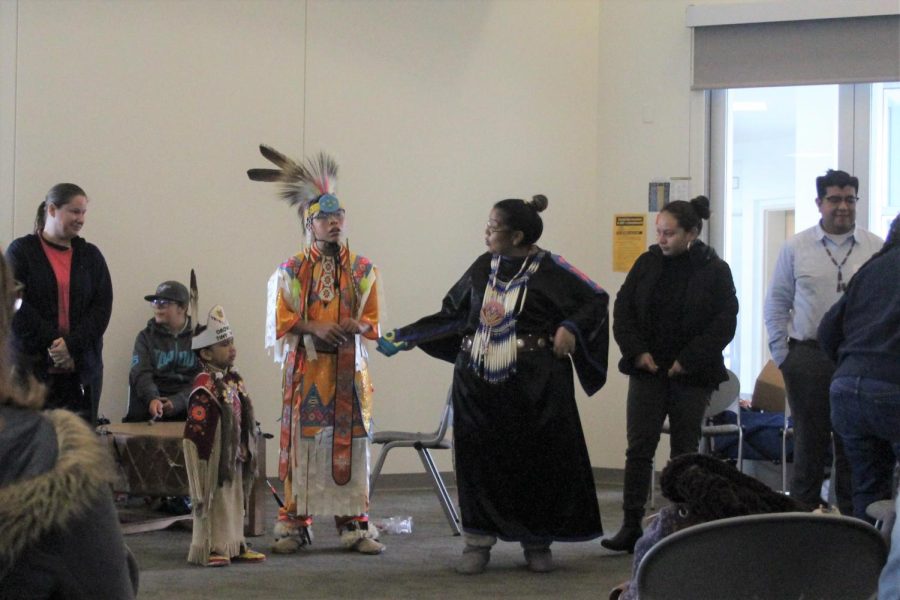The Rocha family performs for attendees of the Resource and Education Fair on Nov.15, the second event during Native American Heritage Week.