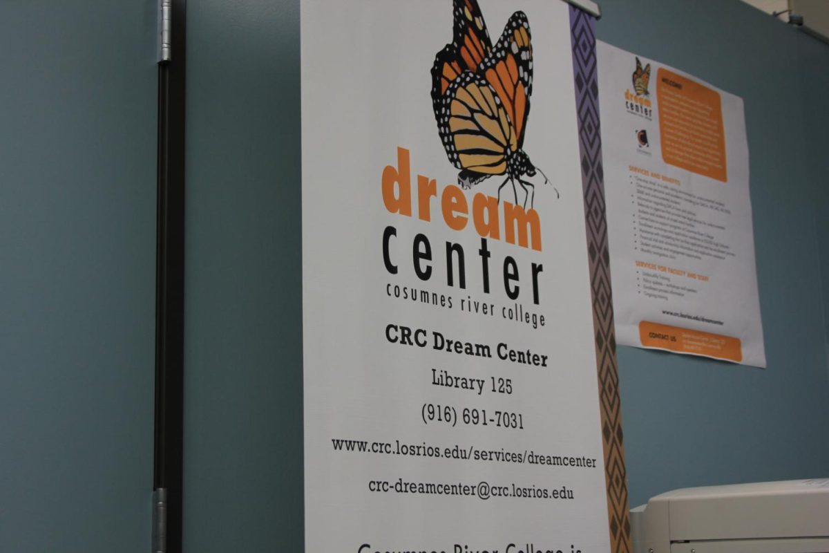 Poster displaying contact information for the Dream Center.