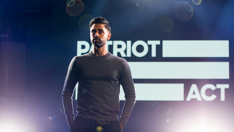 Hasan Minhaj hosts "Patriot Act."