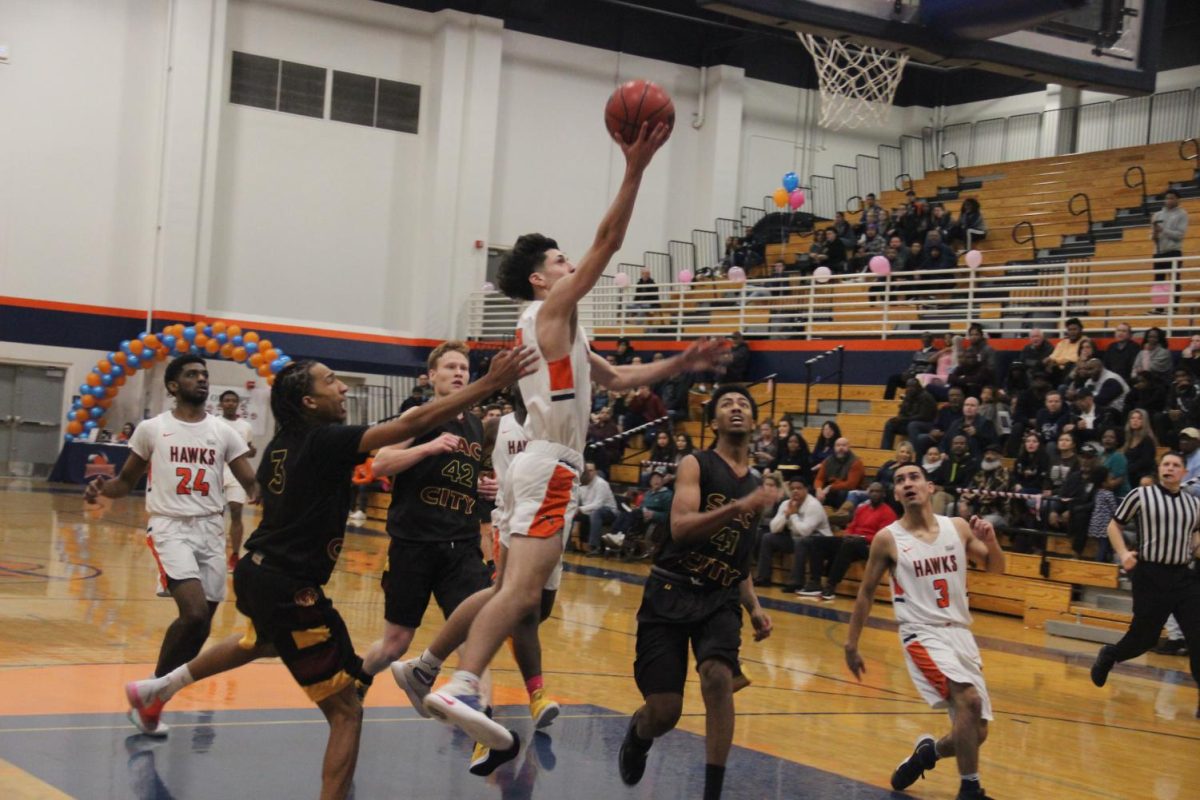 The Hawks played against the Sacramento City College Panthers on Tuesday. 