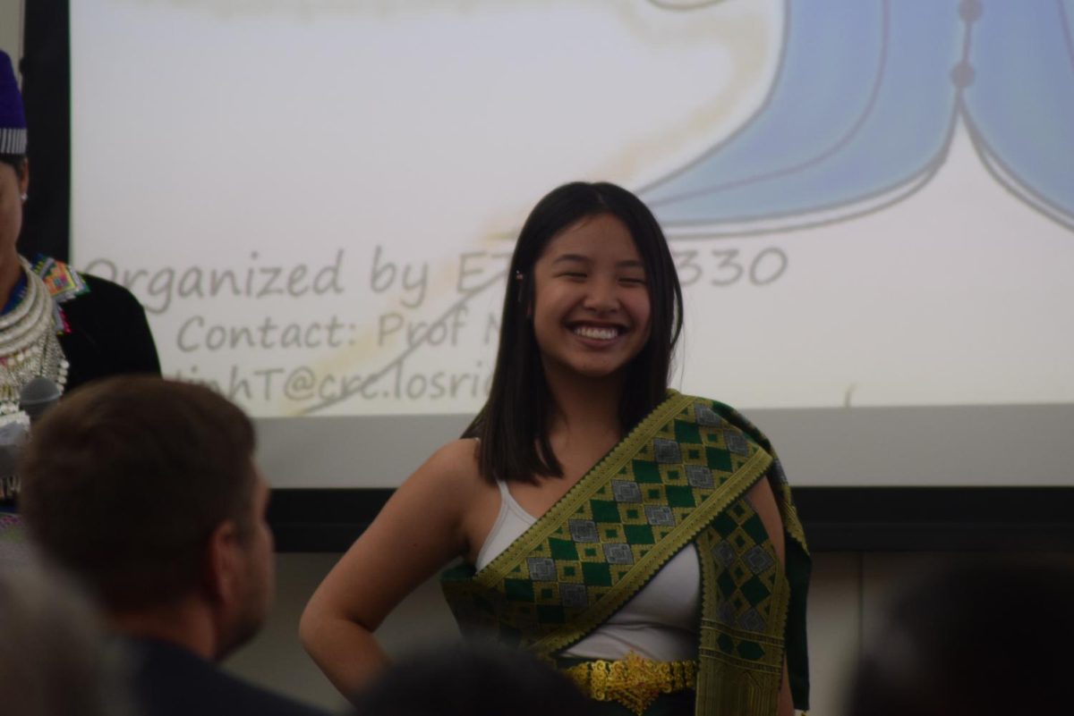 A student participates in the Asian Pacific American Culture Show on April 10. The show was part of other events the campus hosted in honor of Asian Pacific Islander Heritage Week.