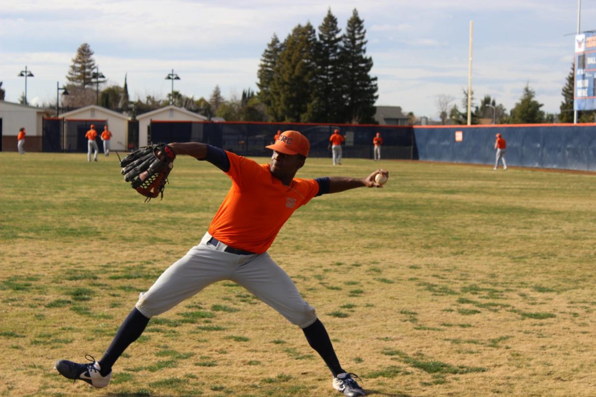 The Hawks prepare themselves during practice on Jan. 27 for their home game on Jan. 30 on Conway Field. Head Coach Don Mico said the team is made up mostly of new players but that they have played well so far. 