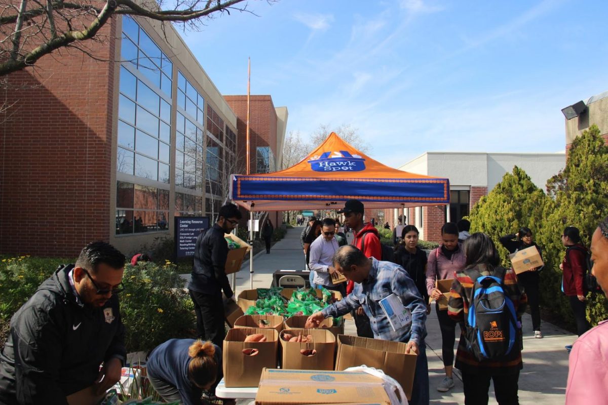 Every Thursday, the Hawk Cares Program hosts Hawk Spot where students, staff and faculty can go get fresh produce. This is one of many services that the program provides to our CRC community.