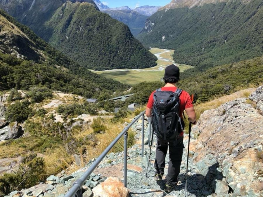 Cosumnes River College Department Chair of Counseling and Professor Ray Mapeso shares this photo of him from a hiking trail in New Zealand called the Milford Track. In total, it was a 70-mile hike and it took a total of four days.