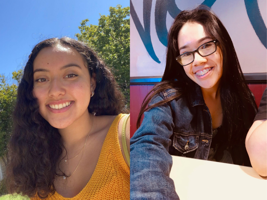 The winners of the CRC Student Election: Sarai Argueta and Ariana Sandoval. Argueta won the position for Student Senator and Sandoval won the position for Secretary.