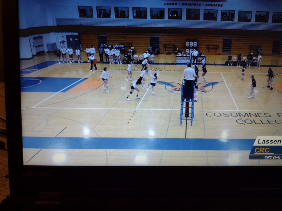 The Cosumnes River College women's volleyball team plays against Lassen Community College on Friday. The Hawks defeat Lassen with the first set 25-14 and third set 25-13.