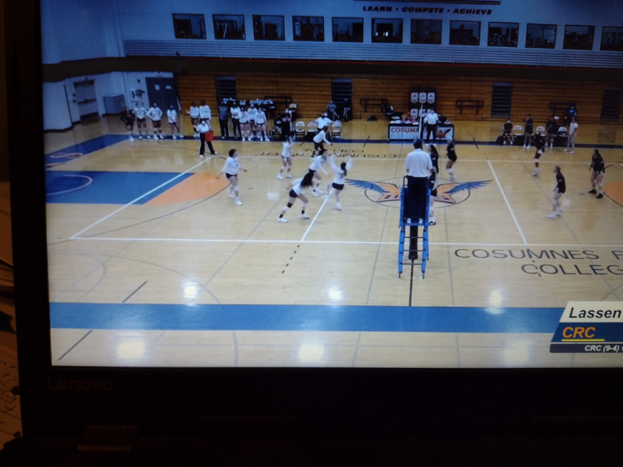 The Cosumnes River College womens volleyball team plays against Lassen Community College on Friday. The Hawks defeat Lassen with the first set 25-14 and third set 25-13.