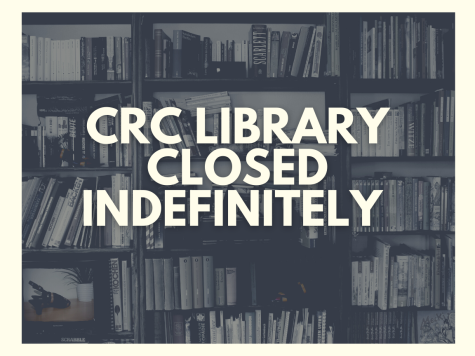 The library is closed indefinitely due to a HVAC leak. Students are still able to get textbooks through the library lockers.