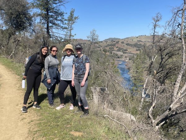 Students in the Outdoors Club on a trip to Cronin Ranch. The club takes regular trips to natural locations in Northern California.