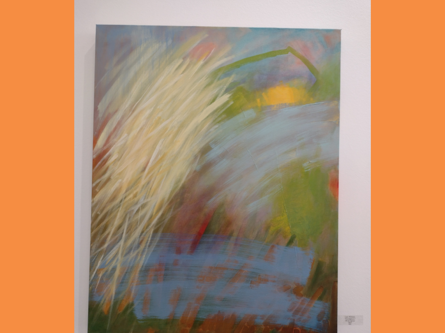 The CRC Art Gallery held its newest exhibit called "Time & Place" on Friday. Featured here is "Presumptuous" by Larry Williams.