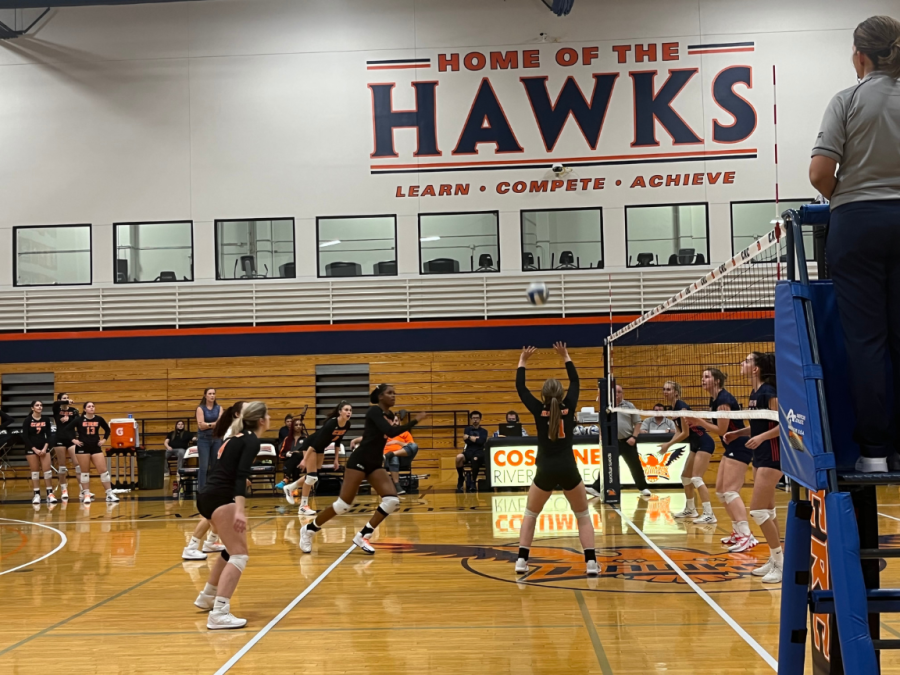 The Women's volleyball team fall short to Santa Rosa College. The final score was 3-1.