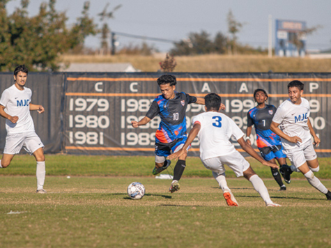  The CRC men’s soccer team beats the Modesto Junior College Pirates at home on Tuesday. The score was 4-0. 