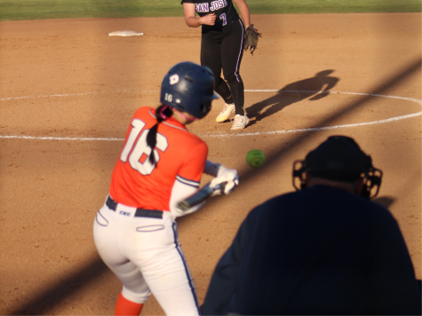 The CRC Hawks softball team had a doubleheader against the San Jose Community College Jaguars on Tuesday. Sophomore shortstop Gabi Lipsky at-bat in the second game.