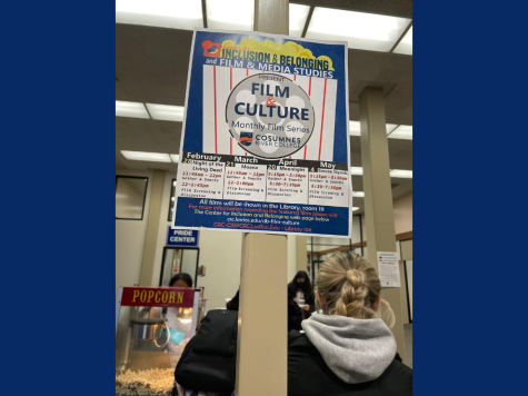 Film and Media Professor Adam Wadenius and Interim Director of Student Equity & Engagement Oscar Mendoza-Plascencia started their Film & Culture series on Feb. 28. The event was held in the library and will have three more screening and discussion events over the next three months.