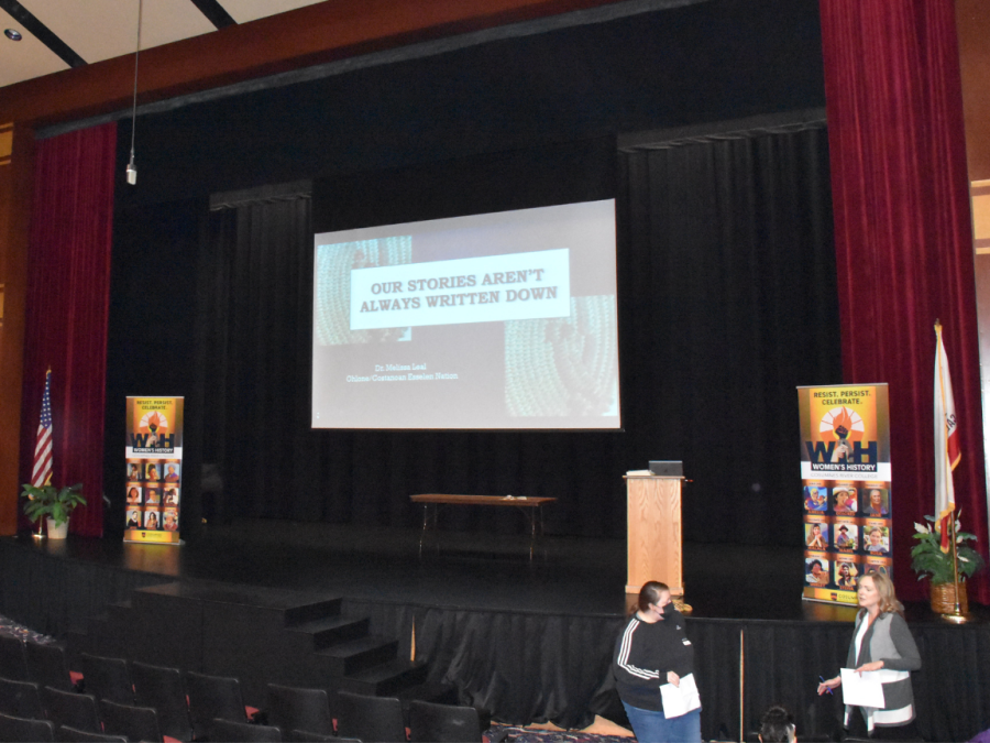 The Department Chair of Ethnic Studies at Sierra College held a presentation in the Cosumnes River College Recital Hall on Thursday. The presentation focused on storytelling and Indigenous women of California.