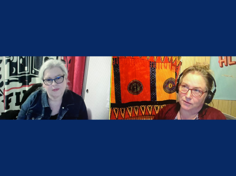 Professor Lauren Wagner (Left) and Director Colleen Stymeist-Wood (Right) during the Q&A session on April 12. The documentary titled Joe 238 aired on PBS KVIE and is available for viewing through the PBS app.
