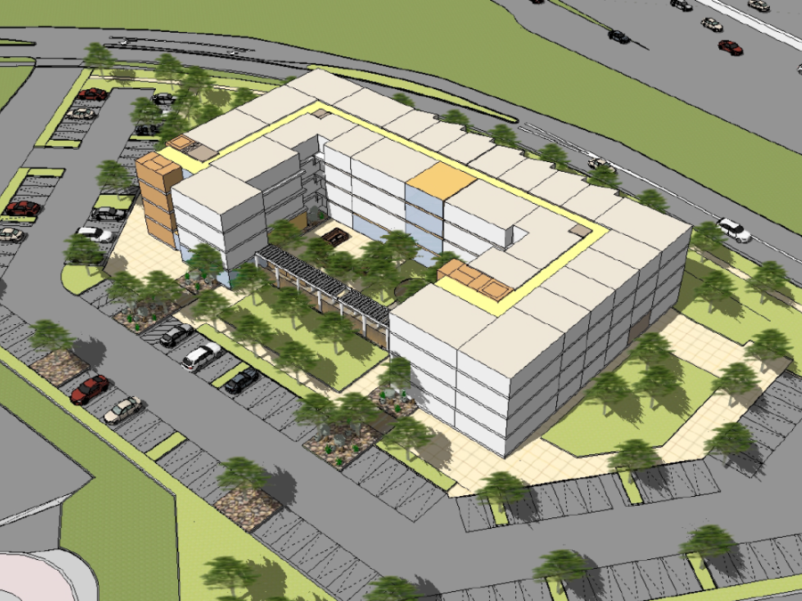 The+conceptual+design+of+the+student+housing+complex+by+Eden+Housing.+The+project+will+be+built+at+7800+W+Stockton+Blvd.%2C+which+is+within+one+mile+of+the+campus.