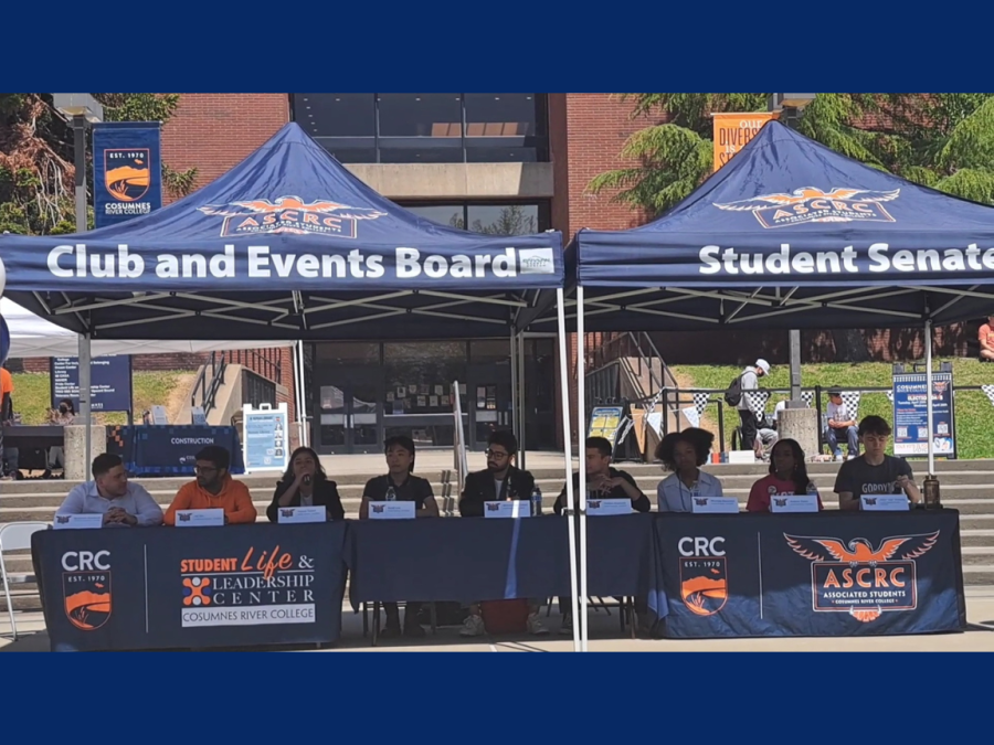 A candidate forum was held in the quad by the Associated Students of Cosumnes River College on Wednesday. Here are all nine of the candidates in the forum.