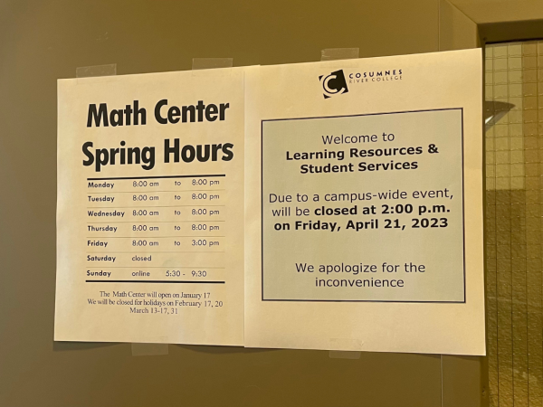 The math center is open Monday-Thursday from 8 a.m. to 8 p.m. and Friday from 8 a.m. to 3 p.m. during finals week. The center is located in the Learning Resource Center in room 205.
