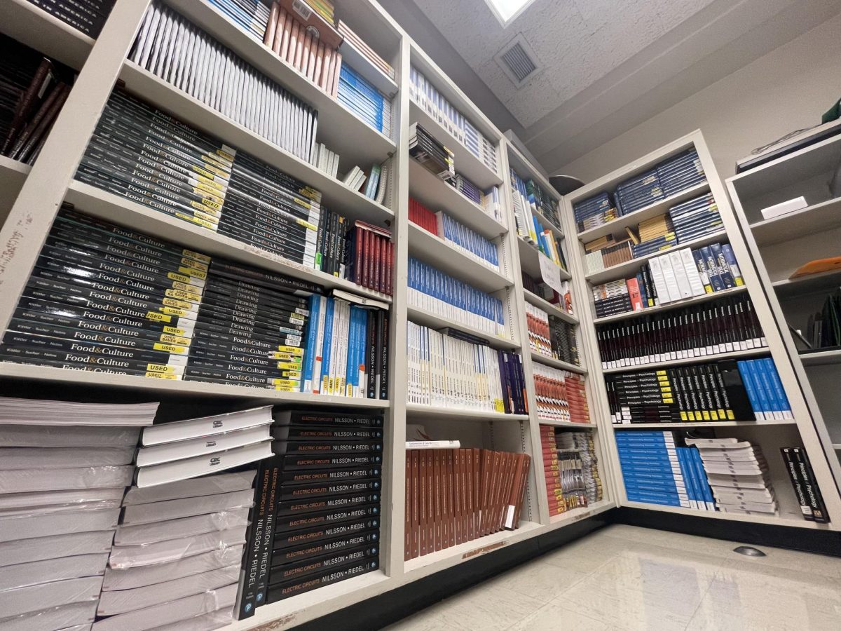 These books were purchased as class sets for the Zero Textbook Cost program. If a professor adopts a class set of textbooks, students are able to check out a copy at no charge.