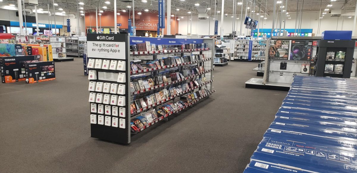 DVD inventory at a Best Buy store. The chain will phase out DVD and Blu-ray inventory early next year.