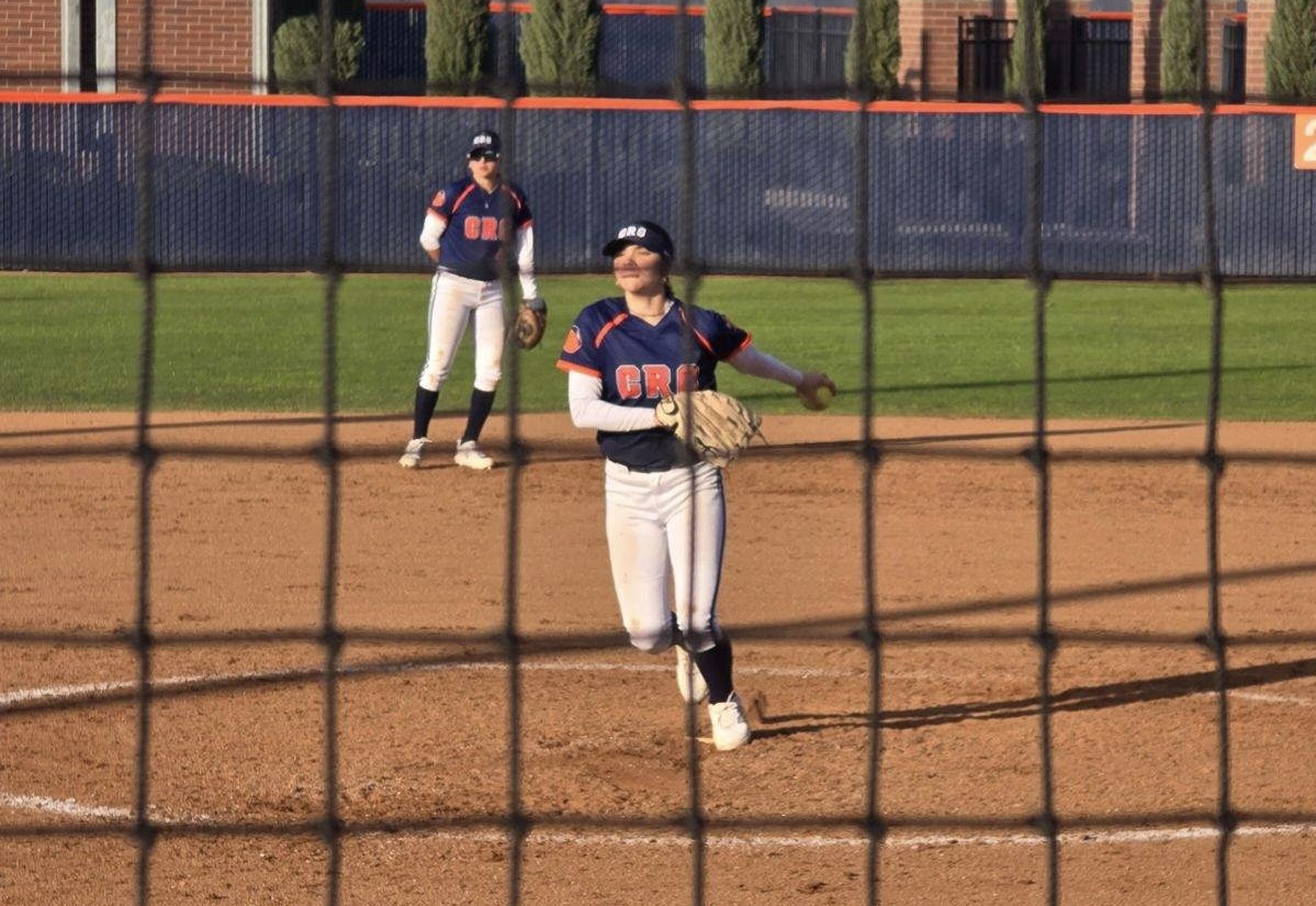 Hawks+sophomore+pitcher+Anjalina+Dahdouh+winds+up+for+a+pitch+against+the+Lassen+Community+College+Cougars.++The+Hawks+played+a+double-header+against+the+Cougars+winning+both+games+7-0+and+10-2.