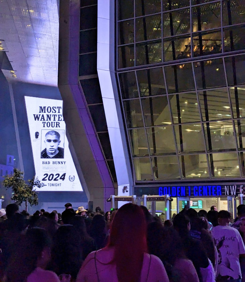 Bad Bunny comes to Sacramento’s Golden 1 Center for his “Most Wanted” tour. The crowd waits in anticipation for the gates to open at 7 p.m. 