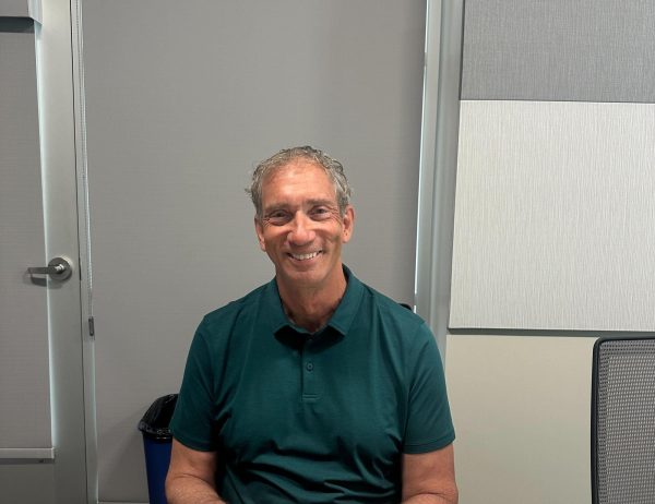 Los Rios Community College District’s ninth Chancellor Dr. Brian King sitting in CC-262 on Monday. King said he plans to retire in June 2026, stating he is proud of leaving the district better than he found it.