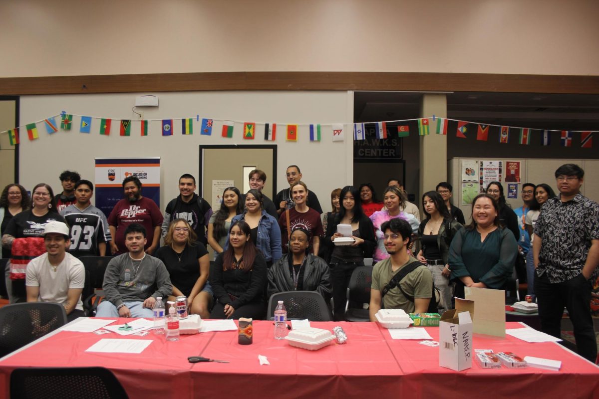Attendees take a group photo at the end of the event. May 5th is National Day of Awareness for Missing and Murdered Indigenous Persons