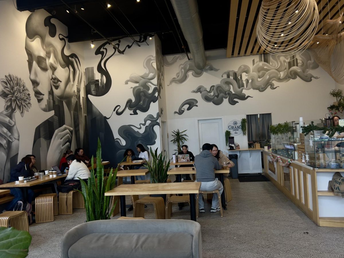 Coffee shop, 18 Grams Coffee Roasters, located at 1600 Ethan Way Ste 30 in Sacramento on Dec. 9. The coffee shop is often filled with students studying while other customers have a casual coffee or meet friends.