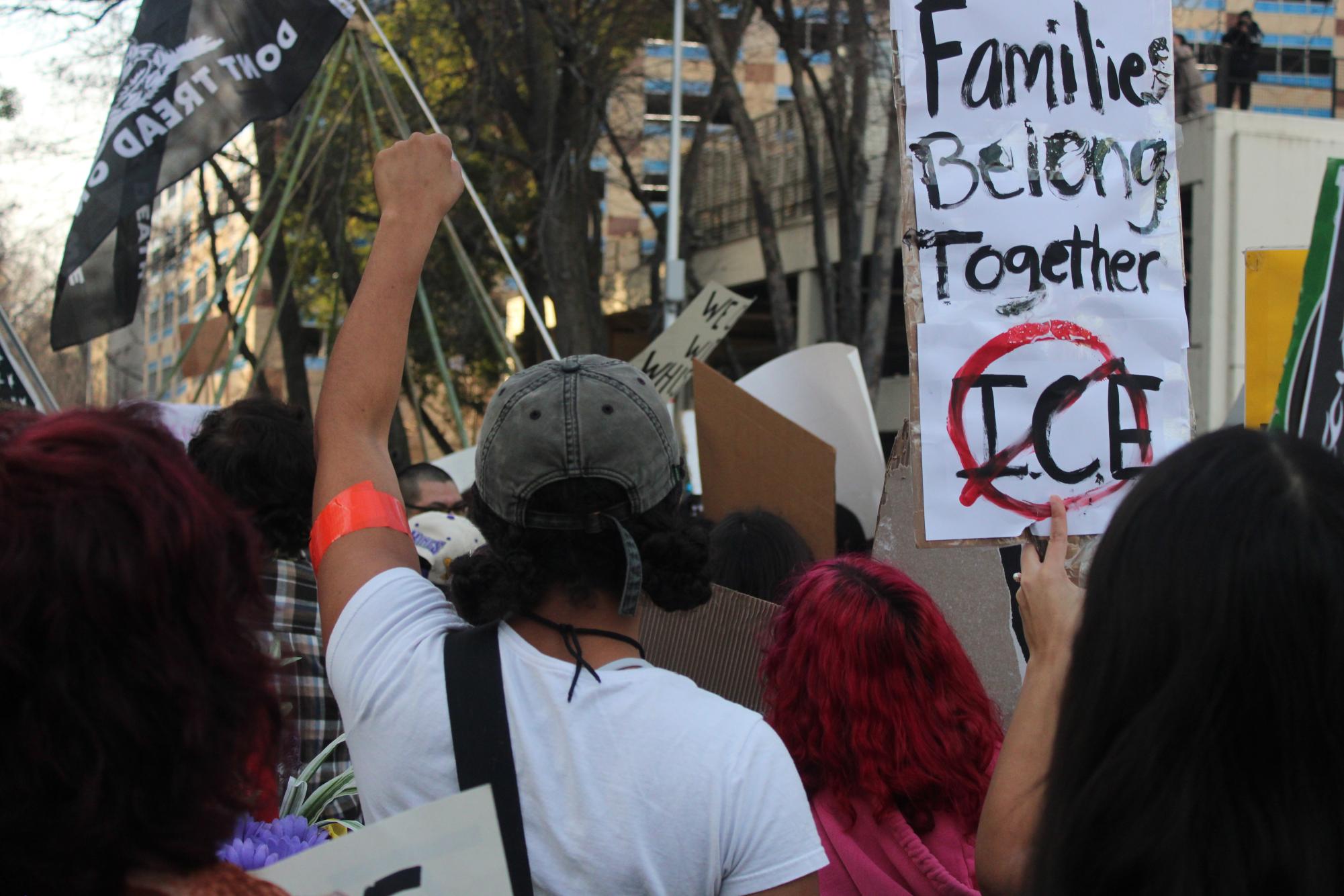 Thousands flood the streets to protest ICE