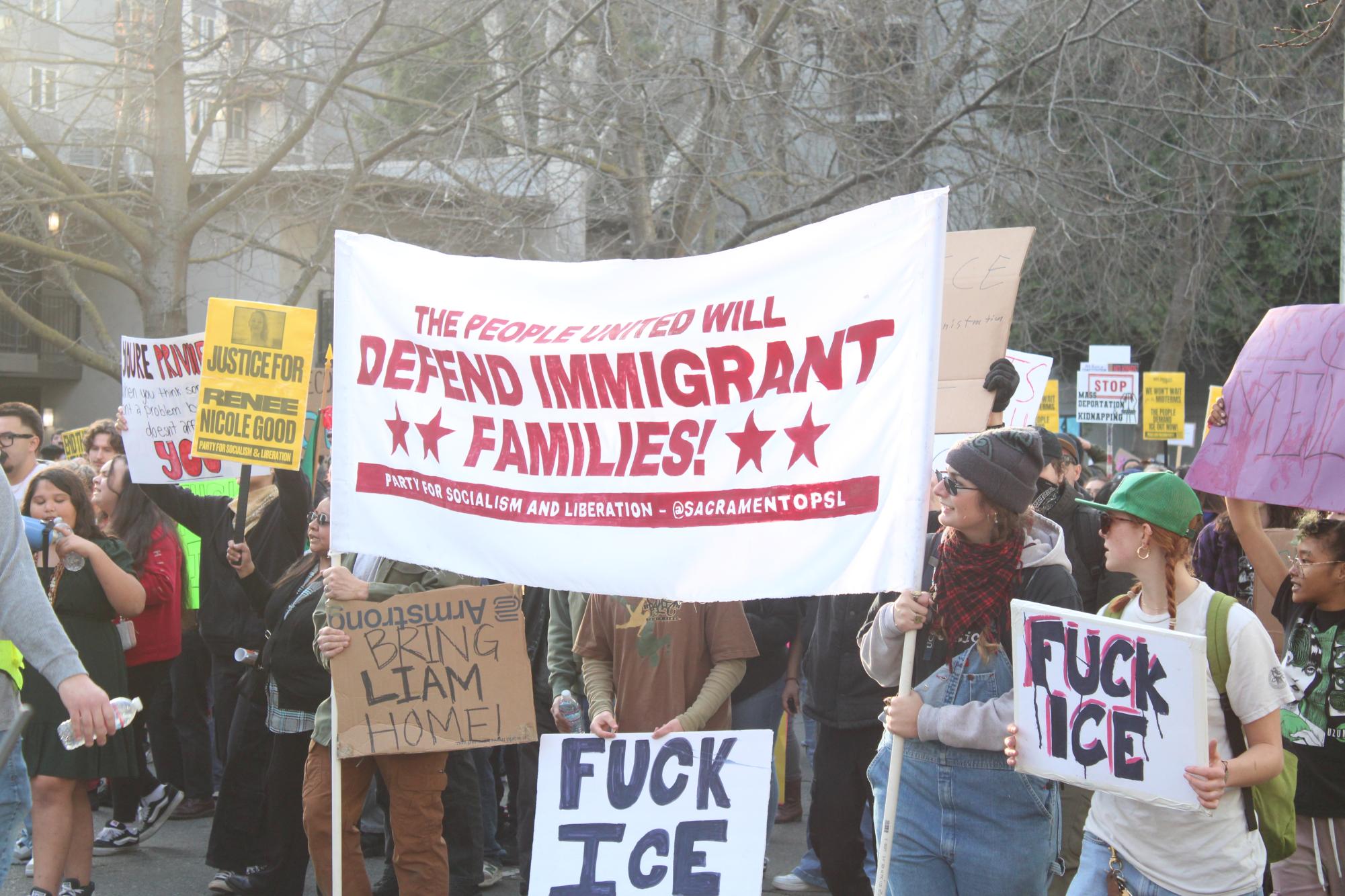 Thousands flood the streets to protest ICE