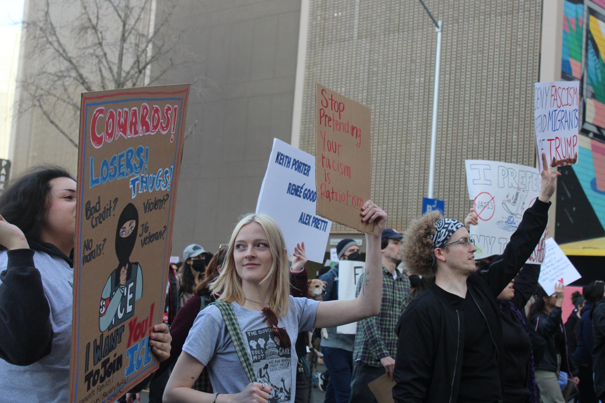 Thousands flood the streets to protest ICE