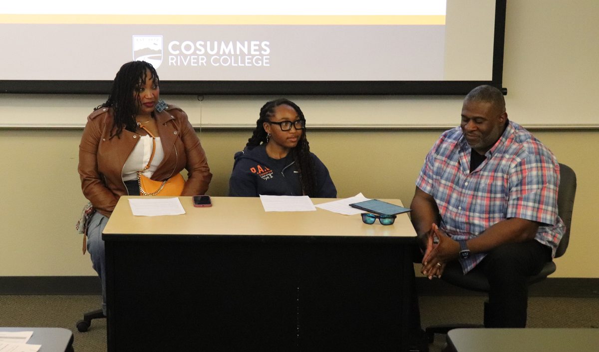 Shannon, Lauren, and Maurice Scott sharing their story of resilience during a Women's History Month “Women can do Hard Things, a story of Resilience” event on Friday. The Scott family shares the importance of staying calm and adapting to get through emergency situations.