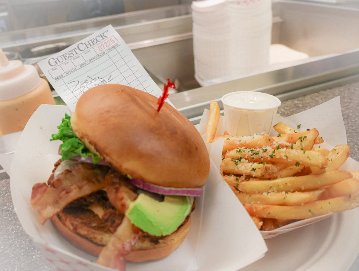 Editor-in-Chief Kadreanna Walker’s order from The Hawkeye Grill on April 12. The Zesty Chicken Filet with added toppings and a side of garlic fries was a pretty average meal and totaled $19.18.